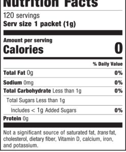 NatraTaste Blue Zero Calorie Sweetener, Bulk Sugar Substitute for Coffee, Iced Tea, Lemonade, Hot & Cold Drinks, Baking, Cooking, Low Carb, Vegan, Sugar Alternative, 120 Packets Value Box (12 pack) 120 Count (Pack of 12) 15 81NBac3DxFL 1