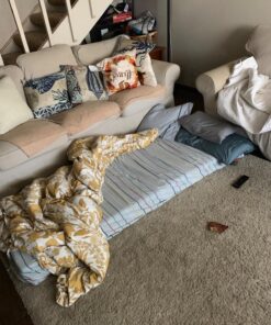 Teton Sports Canvas Camp Pad, Sleeping Pad for Car Camping, Brown Adventurer Camp Pad | 75" x 24" x 2" 20 81NCSaPWDkL