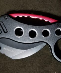 Snake Eye Tactical Pocket Knives Black Blade Tactical Knife black and orange 34 81NDCrWLcyL