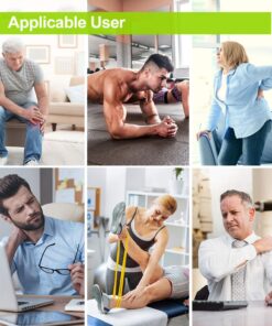 AUVON Dual Channel TENS EMS Unit 24 Modes Muscle Stimulator for Pain Relief, Rechargeable TENS Machine Massager with 12 Pads, ABS Pads Holder, USB Cable and Dust-Proof Storage Bag A Sliver 27 81NDF6FHoEL