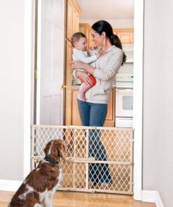 Evenflo Position and Lock Baby Gate, Pressure-Mounted, Tan 29 81NFGCiTCL