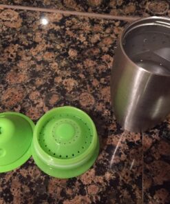 Munchkin® Miracle® 360 Toddler Sippy Cup, Spill Proof, 10 Ounce, Stainless Steel, Green 42 81NFZ1iFDuL