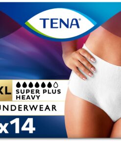 Tena Incontinence Underwear for Women, Super Plus Absorbency, Extra Large, 14 Count 14 Count (Pack of 1) 16 81NH6hGnSwL