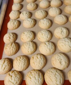 Silicone Baking Mat - Set of 2 Half Sheet (Thick & Large 11 5/8" x 16 1/2") - Non Stick Silicon Liner for Bake Pans & Rolling - Macaron/Pastry/Cookie/Bun/Bread Making - Professional Grade Nonstick Half Sheet 2pk 42 81NHJFH 6WL 1