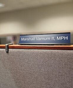 Lasercrafting Office Desk Name Plate or Wall/Door Sign - 2x8 or 2x10 - Laser Engraved Sign - CUSTOMIZE. Holder/bracket available. Choose colors and fonts. Great gift idea. 34 81NHbzB3vQL