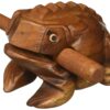 Deluxe Large 4" Wood Frog Guiro Rasp - Percussion Musical Instrument Tone Block - by World Percussion USA Natural Brown Wood 72 81NK8Vww4mL