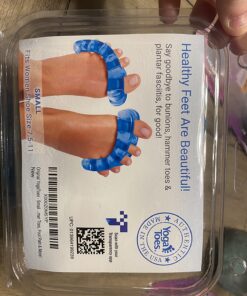 Original YogaToes - Small Sapphire Blue: Toe Stretcher & Toe Separator. Fight Bunions, Hammer Toes, Foot Pain & More! Small (Pack of 1) 47 81NKNwjbNtL 1