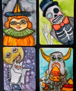 9pcs Round Pointed Tip Pony Hair Artists Filbert Paintbrushes, Marrywindix Watercolor Paint Brush Set Acrylic Oil Painting Brush Black 30 81NKZttA94L