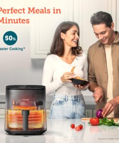 COSORI Air Fryer Oven Pro LE 5-Qt Airfryer, Quick Meals, UP to 450℉, Quiet, 85% Oil less, Recipes, 9 in 1, Compact, Dishwasher Safe 5 QT Gray 28 81NKnBxUSuL