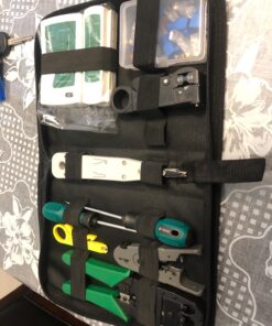 Gaobige Network Tool Kit for Cat5 Cat5e Cat6, 11 in 1 Portable Ethernet Cable Crimper Kit with a Ethernet Crimping Tool, 8p8c 6p6c Connectors rj45 rj11 Cat5 Cat6 Cable Tester, Punch Down Tool 35 81NLjtz3qhL