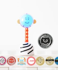 SmartNoggin NogginStik Developmental Light-Up Rattle for Infants up to 12 months 24 81NLztI5J L