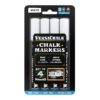VersaChalk White Chalkboard Chalk Markers - Wet Erase Dustless Chalk Ink Paint Marker for Blackboard, Dry Erase White Board, Chalkboard Sign (BOLD 5mm, 4/SET) BOLD 5mm, 4/SET 19 81NNSrTGOFL