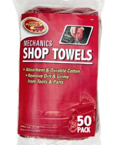 Detailer's Choice 3-558 Mechanics Shop Towels - 50-Pack Red Pack of 50