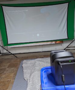 KODAK FLIK HD9 Smart Projector | Mini Black Portable Indoor & Outdoor Movie with Android TV Streaming Apps, Wi-Fi and Bluetooth, Built-In Speakers & Voice Remote | FHD 1080p for Screens Up to 120” 54 81NPN5osXNL 3