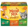 Meow Mix Poultry Selections Wet Cat Food, Variety Pack, 2.75 Ounce Cup (Pack of 24) Variety Pack: Poultry Selections 2.75 Ounce (Pack of 24)
