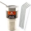 4 Bend Stainless Steel Straws Ozark Trail 30-Ounce Double-Wall Rambler Vacuum Cups - CocoStraw Brand Drinking Straw (4 Bend Straws 30oz) 5 Piece Set 15 81NRHLheoYL