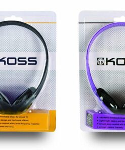Alternative view of Koss KPH7B Portable On-Ear Headphone with Adjustable Headband - Blue