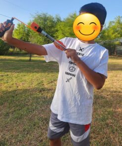 Toy Rocket Launcher for Kids: Outdoor Toys Slingshot Rockets Launchers - Best Gifts for Boys & Girls All Ages 8 & Up - Stocking Stuffers & Boy Gifts for 8 9 10 11 12 Year Old Boys Gift Ideas Orange 22 81NTqULNcRL