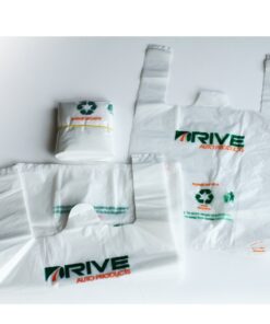 DRIVE AUTO - 40 Pack, 2 Gallon Clear Trash Bags for Car & Home Office 40 Count (Pack of 1) Trash bag 14 81NU Ym6ogL