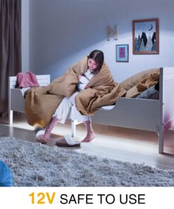 Onforu White LED Strip Lights, 32.8FT 6000K Super Bright Dimmable Tape Light Kit, 600 LEDs Daylight Christmas Rope Light, 12V Flexible Strip Lighting for Mirror, Under Cabinet, Home, Bedroom Daylight White 25 81NU6H7mwL