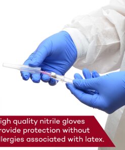 Dealmed Medical Exam Nitrile Gloves– 200 Count, Disposable Non-Irritating Latex Free Multi-Purpose Use for a First Aid Kit and Facilities, Large Large (Pack of 200) Purple (Pack of 1) 16 81NUDzANtkS