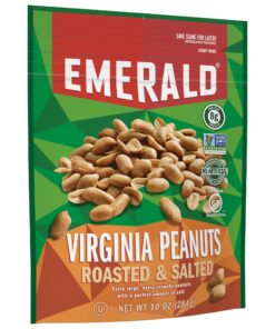 Emerald Nuts, Virginia Peanuts Roasted and Salted, 10 Ounce (Pack of 6) 12 81NUFqz56L