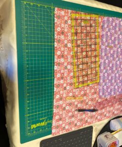 Crafty World 18 x 24 Cutting Mat for Sewing, Self Healing Double Sided Quilting Crafts Mat - Fabric Cutting Mat - Non Slip surface - Rotary Cutting Board A2-18x24 Green 38 81NV6jS6 DL