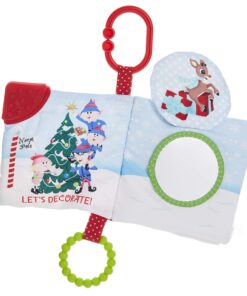 KIDS PREFERRED Rudolph The Red-Nosed Reindeer On The Go Teether Book, Soft Crinkle, Mirror, Christmas Holiday Toy, Boys & Girls 0 and up, 5 Inches 19 81NW4fjaCLL