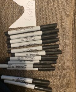 SHARPIE Permanent Markers, Ultra Fine Point, Black, 12 Count 30 81NWgaoVoL