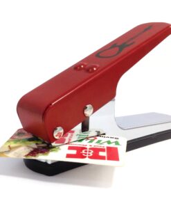 Pick-a-Palooza DIY Guitar Pick Punch Gift Pack - the Premium Guitar Pick Maker - Includes Leather Key Chain Pick Holder, 4 Pick Strips and a Pick File - Red Red/Silver 16 81NX3lGBkpL