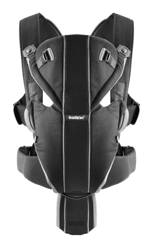 BABYBJORN Baby Carrier Miracle - Black/Silver, Cotton