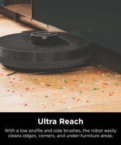Shark AV2501S AI Ultra Robot Vacuum, with Matrix Clean, Home Mapping, 30-Day Capacity HEPA Bagless Self Empty Base, Perfect for Pet Hair, Wifi, Dark Grey 30 Day Capacity 38 81NY65sxoFL