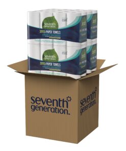Seventh Generation Paper Towels, 100% Recycled Paper, 2-ply, 8 Count (Pack of 4) 8 Count (Pack of 4) 24 81NZXRQJzqL