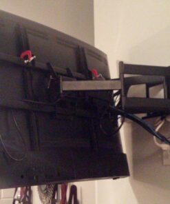 VideoSecu MW380B5 Full Motion Articulating TV Wall Mount Bracket for Most 37"-70" LED LCD UHD Plasma HDTV Up to 125 lbs with 684x400 600x400 400x400 150x100mm, Dual Arm Pulls Out Up to 14" AW9 71 81NZejnFshL