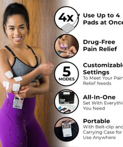 TENS 7000 Digital TENS Unit with Accessories - TENS Unit Muscle Stimulator for Back Pain Relief, General Pain Relief, Neck Pain, Sciatica Pain Relief, Nerve Pain Relief 28 81Na8zJIyTL