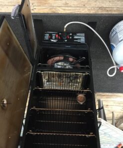 Masterbuilt 20051311 GS30D 2-Door Propane Smoker, 30" (Old Version), Black 58 81NaA60lGML