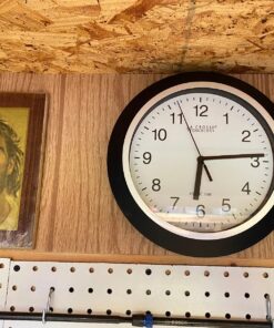 La Crosse Technology WT-3102B 10-Inch WWVB Self-set Analog Wall Clock and automatic DST reset,Black/silver Black 30 81Nabliy6oL