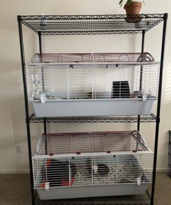 Living World - Deluxe Hybrid Habitat, X-Large - Rabbit, Guinea Pig, Chinchillas, and Small Animal Cage 46.9"L x 22.8"W x 24.0"H Standard Packaging 35 81NauQGoWPL