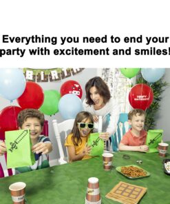 Party Ninja Pixel Miner Birthday Party Favors - 41pcs - Party Supplies for Boys & Girls - Party Favor Bags - Party Balloons, Party Decor + 1 PAIR of Pixel Sunglasses (Party Favors for 8 Guests) Party Favors for 8 Guests 20 81NawKn8INL