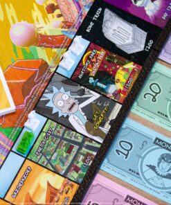 Monopoly Rick and Morty Board Game | Based on the hit Adult Swim series Rick & Morty | Offically Licensed Rick Morty Merchandise | Themed Classic Monopoly Game 63 81NbA9012sL 1