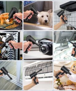 ZARIMI Compressed air Duster - Keyboard Cleaner for Office no Canned Reusable Good Replacement Can Electric 91000RPM Cordless air Duster pc 7600mAh -pc Cleaning-air Blower-car dusters-Electric 43 81NbE5UJznL