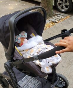 Evenflo Pivot Modular Travel System with LiteMax Infant Car Seat with Anti-Rebound Bar (Casual Gray) Casual Grey Stroller 47 81Nbspae4oL