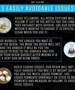 Art ‘N Glow Epoxy Resin for Clear Casting and Coating - 32 Ounce Kit - Perfect for Molds, Crafts, Tumblers, Jewelry, Wood - Food Safe, Non Yellowing, Bubble Free, and Made in The USA 29 81Nc4RDf43L