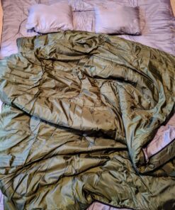 Sleepingo Double Sleeping Bags for Adults Backpacking, Camping, or Hiking - Waterproof Queen Sleeping Bags for Adults or Teens - Truck, Tent, Sleeping Pad Deep green 52 81NdJhi48tL