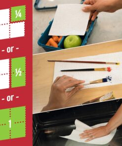 Brawny Tear-A-Square Paper Towels, 16 Double Rolls = 32 Regular Rolls, 3 Sheet Size Options, Quarter Size Sheets 25 81NeC9ex6nL