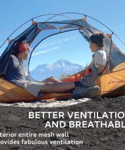 Clostnature Lightweight Backpacking Tent - 3 Season Ultralight Waterproof Camping Tent, Large Size Easy Setup Tent for Family, Outdoor, Hiking and Mountaineering Green 2 Person 27 81NeNp15aML 1