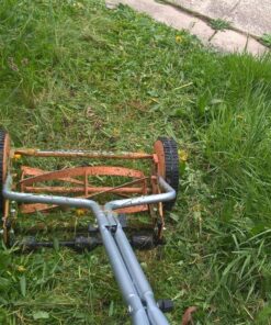 American Lawn Mower Company 1204-14 14-Inch 4-Blade Push Reel Lawn Mower, Red 14-Inch, 4-Blade 51 81NegQXMIWL