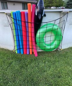 Grizzly Gear Automotive Large Bungee Cargo Net w 16 Durable Hooks - 7" Mesh Elastic Stretches to 7.5' x 5' - Compatible w All Pickup Truck Beds & Trailers - Heavy Duty, Weatherproof -Storage Made Easy Black 34 81NfzEztjJL 1