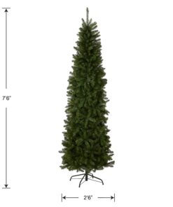 National Tree Company Artificial Slim Christmas Tree, Green, Kingswood Fir, Includes Stand, 7.5 Feet Kingswood Fir Slim-7.5 ft 29 81Ng7Bkm89L