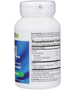 Enzymatic Therapy, DGL (Without Fructose), 100 Chewable Tablets. Pack of 1 11 81Ng8eCaBsL